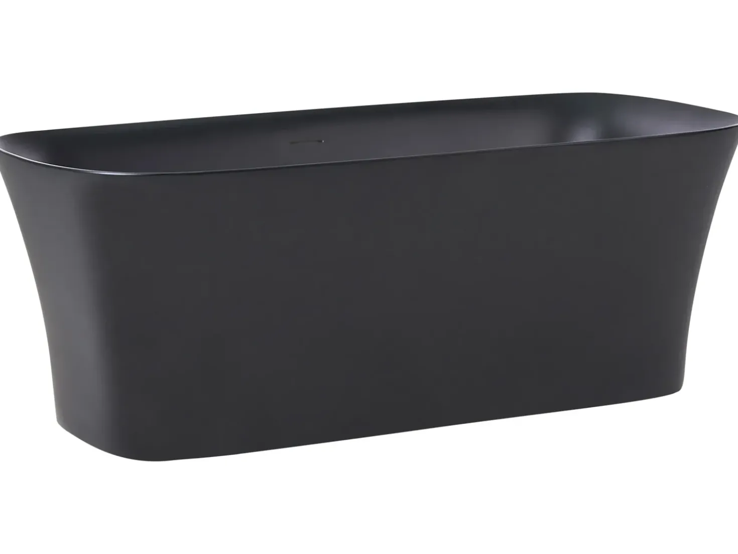 Vasca da bagno freestanding LANALHUE 160 x 75 cm Nero