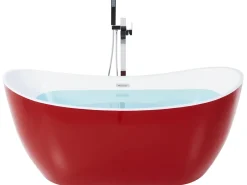 Vasca da bagno freestanding ANTIGUA 150 x 75 cm Rosso