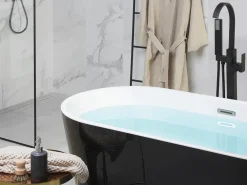 Vasca da bagno freestanding HAVANA 170 x 73 cm Nero/Bianco