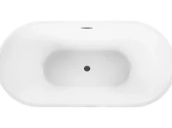 Vasca da bagno freestanding HAVANA 170 x 73 cm Nero/Bianco