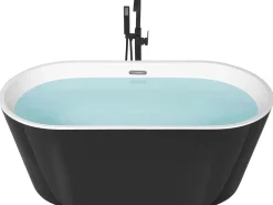 Vasca da bagno freestanding HAVANA 170 x 73 cm Nero/Bianco