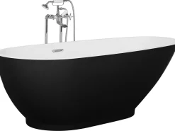 Vasca da bagno freestanding GUIANA 173 x 82 cm Nero/Bianco