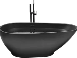 Vasca da bagno freestanding GUIANA 173 x 82 cm Nero