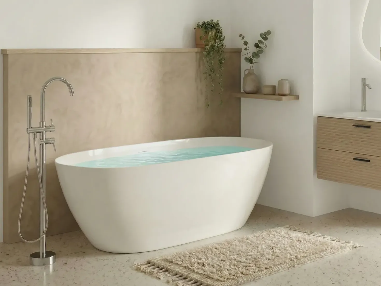 Vasca da bagno freestanding KOLLPA 160 x 74 cm Bianco