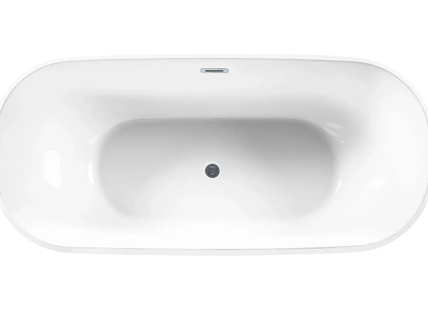 Vasca da bagno freestanding TESORO 170 x 77 cm Rosso