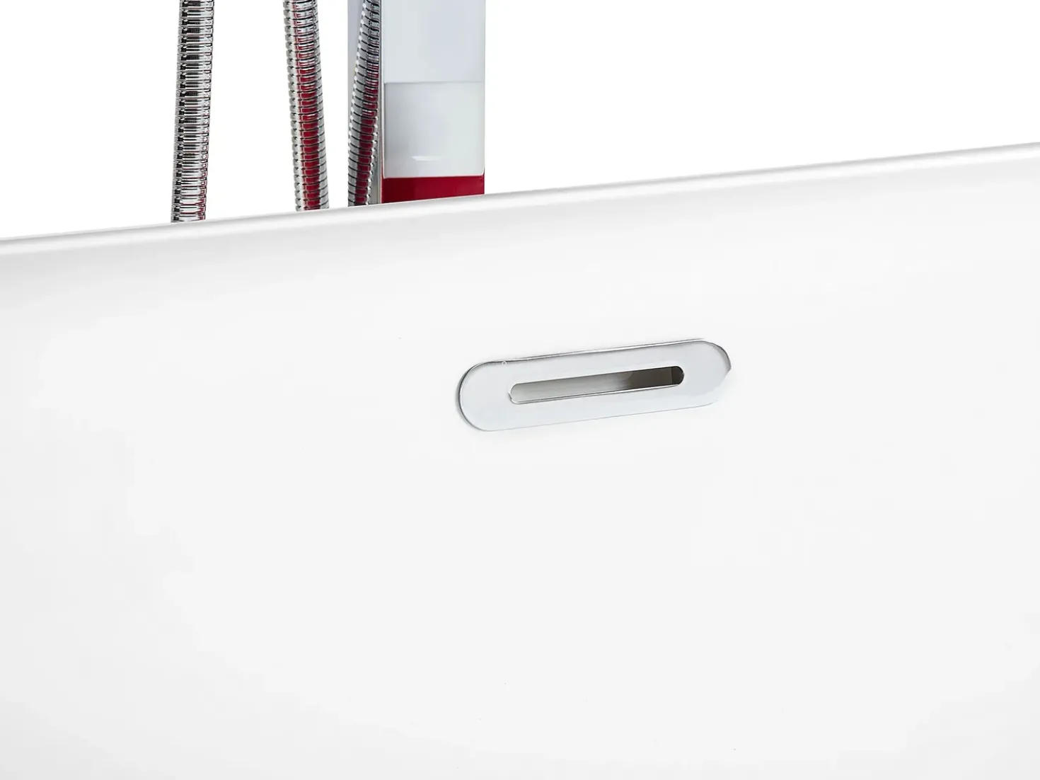 Vasca da bagno freestanding TESORO 170 x 77 cm Rosso