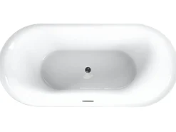 Vasca da bagno freestanding CARRERA 180 x 80 cm Bianco