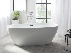Vasca da bagno freestanding CARRERA 180 x 80 cm Bianco