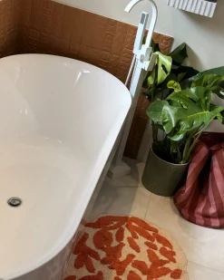 Vasca da bagno freestanding CARRERA 180 x 80 cm Bianco