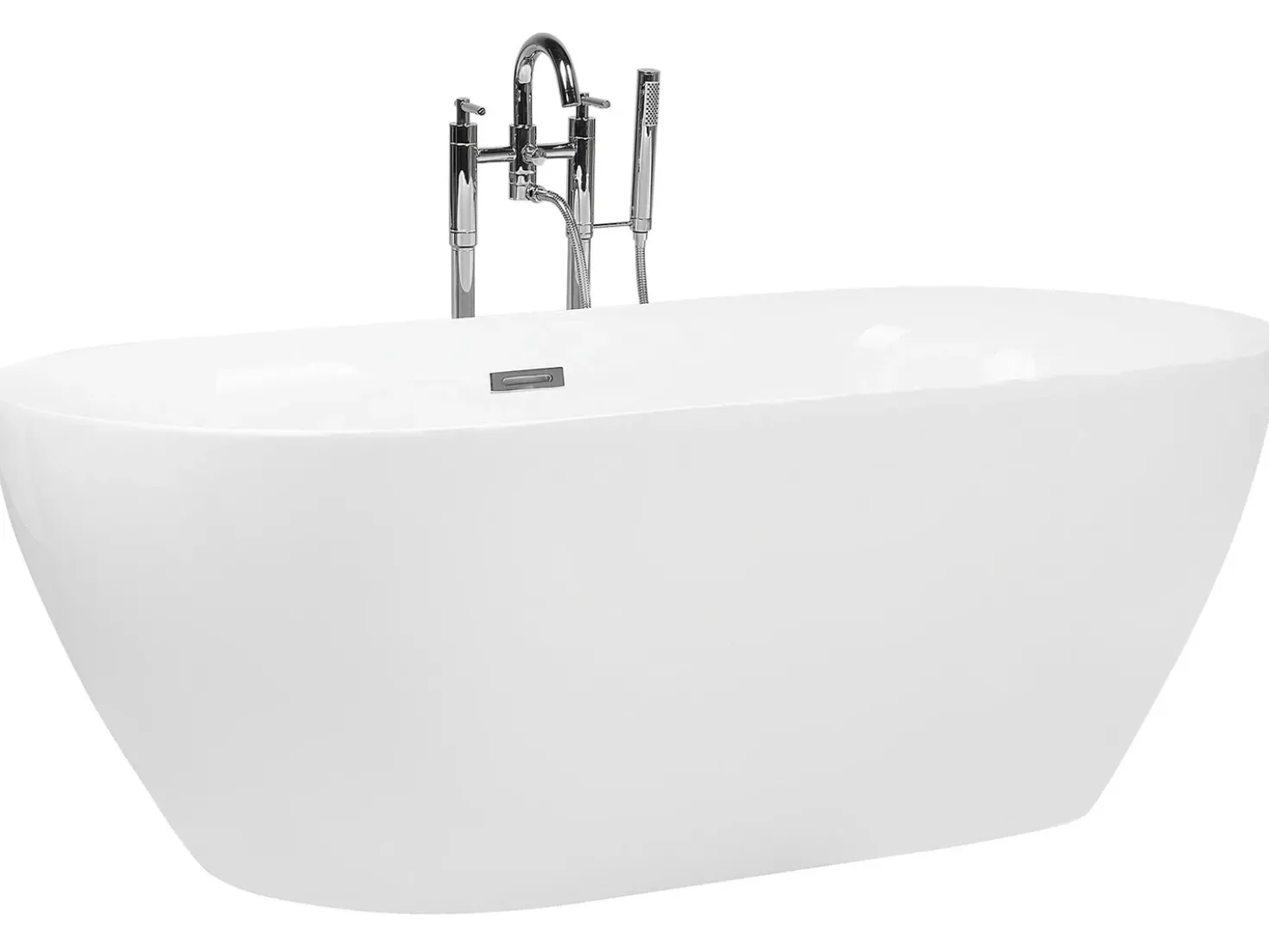 Vasca da bagno freestanding CARRERA 180 x 80 cm Bianco