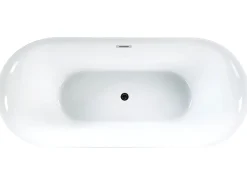 Vasca da bagno freestanding CARRERA 170 x 80 cm Bianco