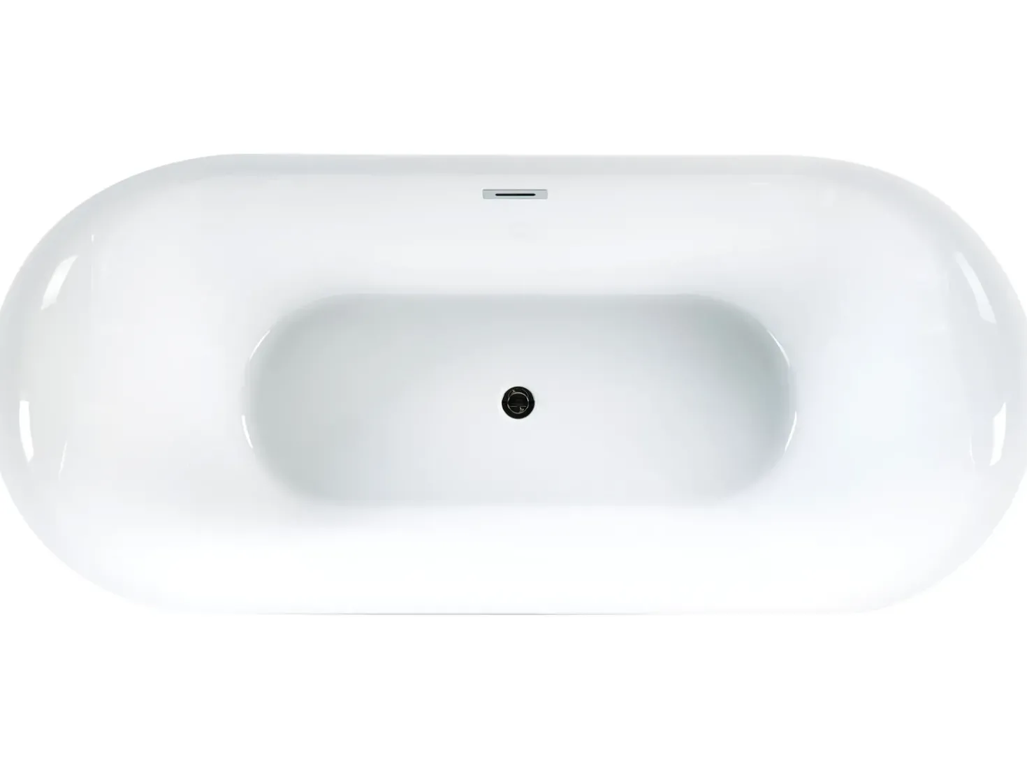 Vasca da bagno freestanding CARRERA 170 x 80 cm Bianco
