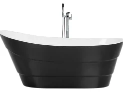 Vasca da bagno freestanding BUENAVISTA 170 x 73 cm Nero