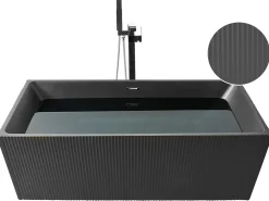 Vasca da bagno freestanding GOCTA 170 x 80 cm Nero