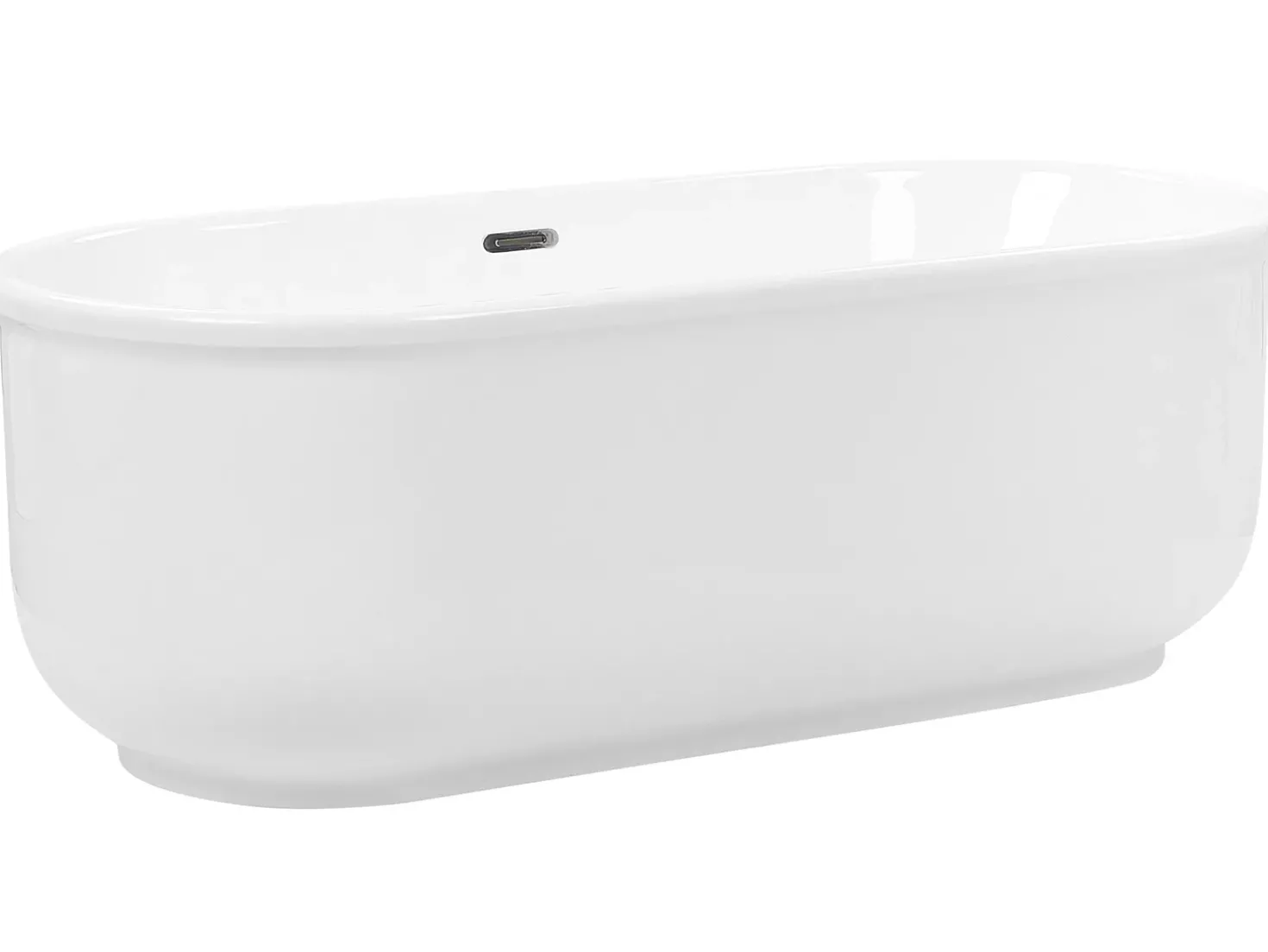 Vasca da bagno freestanding PINEL 170 x 80 cm Bianco