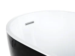 Vasca da bagno freestanding SOLARTE 170 x 78 cm Nero/Bianco