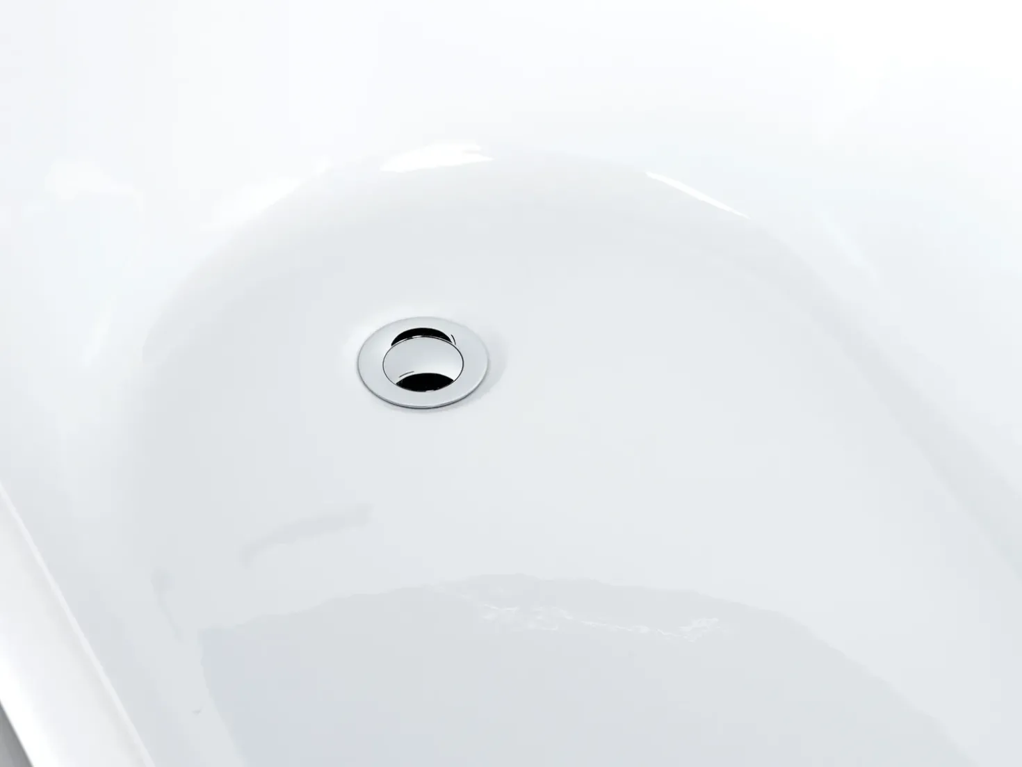 Vasca da bagno freestanding SOLARTE 170 x 78 cm Nero/Bianco