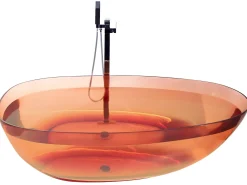 Vasca da bagno freestanding BLANCARENA 170 x 78 cm Rosso chiaro