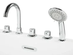 Vasca da bagno freestanding EMPRESA con accessori 170 x 80 cm Nero