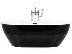 Vasca da bagno freestanding CARRERA 150 x 75 cm Nero