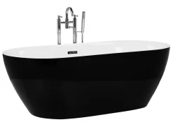 Vasca da bagno freestanding CARRERA 150 x 75 cm Nero