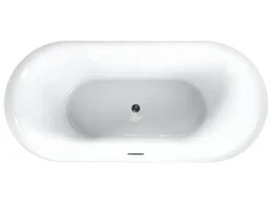 Vasca da bagno freestanding CARRERA 150 x 75 cm Nero