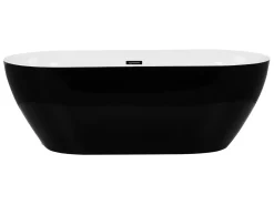 Vasca da bagno freestanding CARRERA 150 x 75 cm Nero