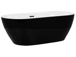 Vasca da bagno freestanding CARRERA 150 x 75 cm Nero
