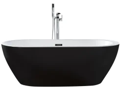 Vasca da bagno freestanding NEVIS 150 x 75 cm Nero