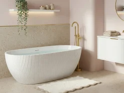 Vasca da bagno freestanding JUTAI 170 x 81 cm Bianco