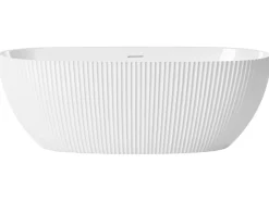 Vasca da bagno freestanding JUTAI 170 x 81 cm Bianco