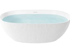 Vasca da bagno freestanding JUTAI 170 x 81 cm Bianco