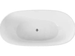 Vasca da bagno freestanding JUTAI 170 x 81 cm Bianco