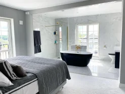 Vasca da bagno freestanding TESORO 170 x 77 cm Nero