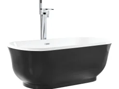 Vasca da bagno freestanding TESORO 170 x 77 cm Nero