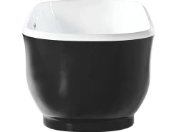 Vasca da bagno freestanding TESORO 170 x 77 cm Nero