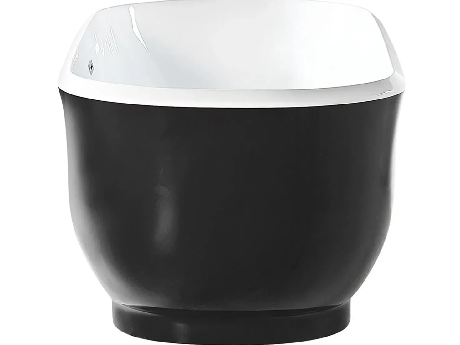 Vasca da bagno freestanding TESORO 170 x 77 cm Nero