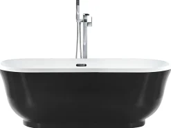 Vasca da bagno freestanding TESORO 170 x 77 cm Nero