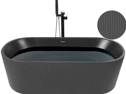 Vasca da bagno freestanding GOCTA 169 x 80 cm Nero