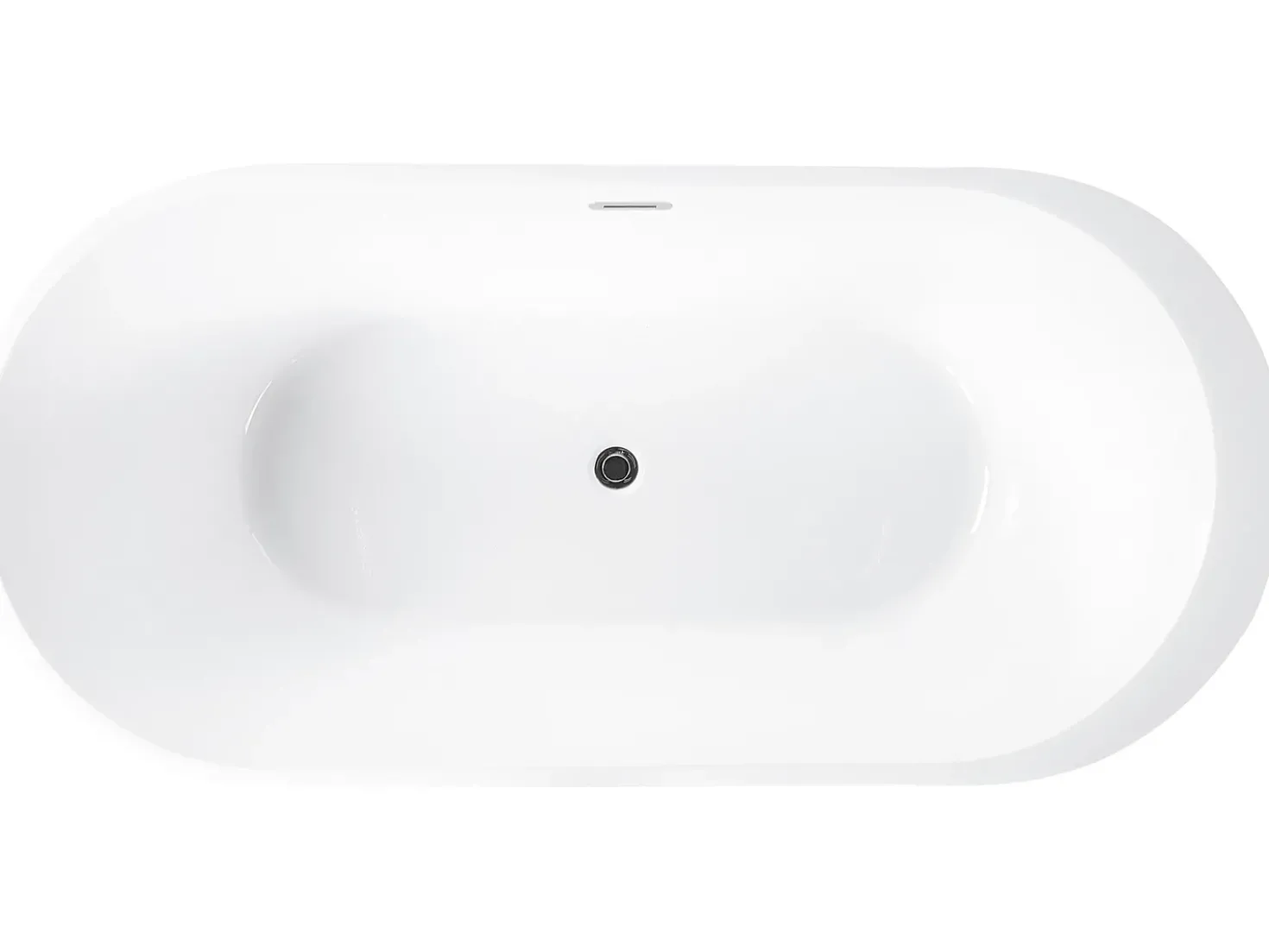 Vasca da bagno freestanding NEVIS 160 x 75 cm Rosso