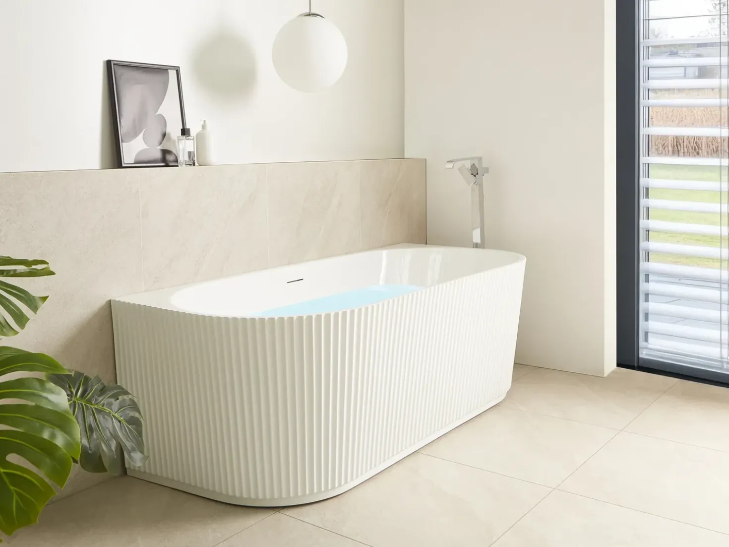 Vasca da bagno GOCTA 170 x 80 cm Bianco