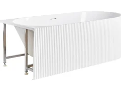 Vasca da bagno GOCTA Lato destro 170 x 78 cm Bianco
