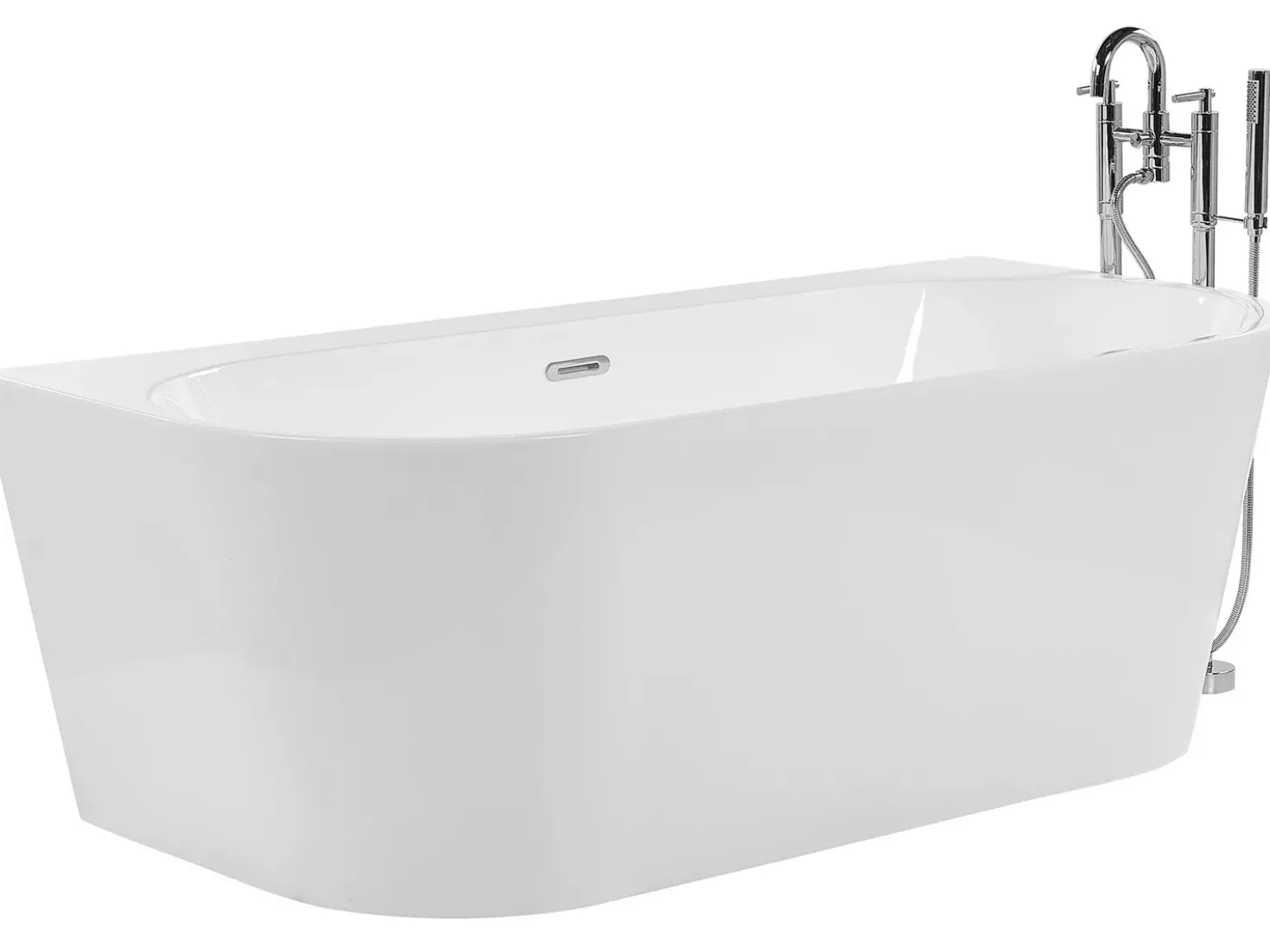 Vasca da bagno HARVEY 170 x 80 cm Bianco