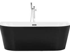 Vasca da bagno HARVEY 170 x 80 cm Nero/Bianco