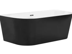 Vasca da bagno HARVEY 170 x 80 cm Nero/Bianco