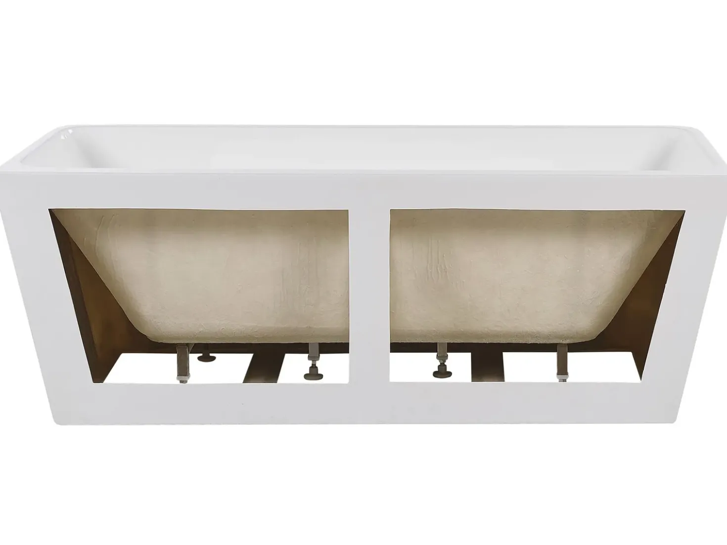 Vasca da bagno HASSEL 170 x 80 cm Bianco