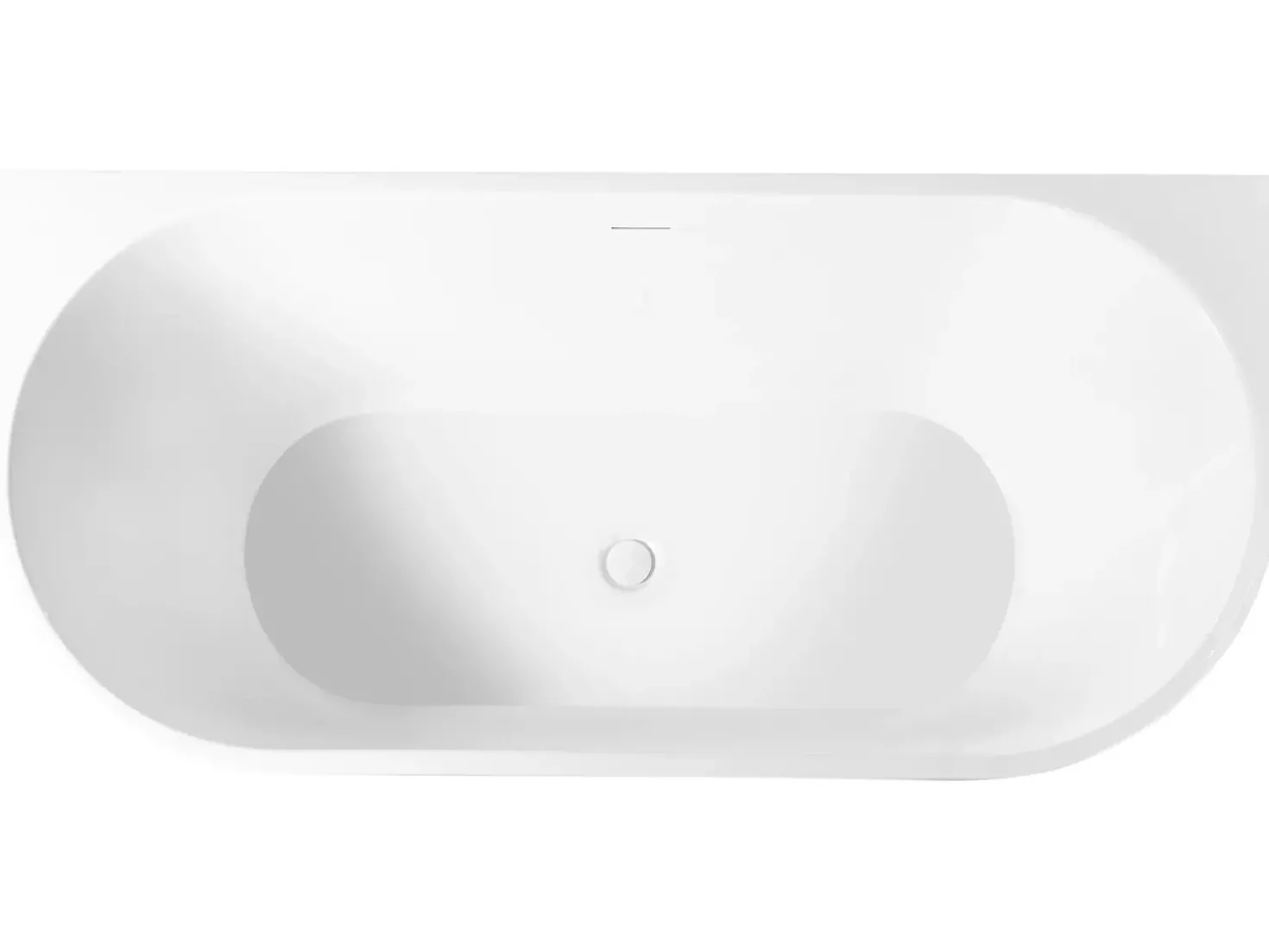 Vasca da bagno SERENA 170 x 80 cm Bianco