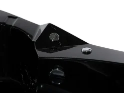 Vasca idromassaggio angolare con LED MARTINICA 198 x 144 cm Nero