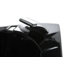 Vasca idromassaggio angolare con LED MARTINICA 198 x 144 cm Nero