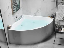 Vasca idromassaggio angolare ISLITA 187 x 133 cm Bianco